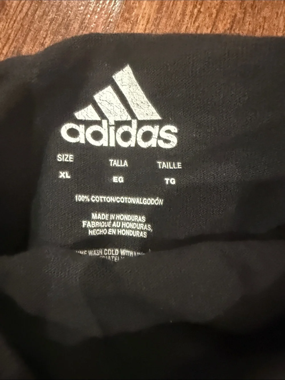 adidas Black Short Sleeve Tee with Contrasting Logo